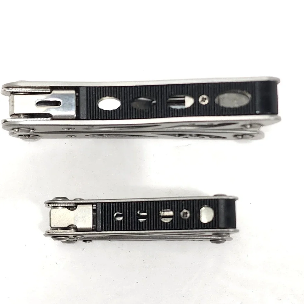 LOT of 2 Stanley 2CR Multi Tool Pliers Knife Saw Screwdriver File, Stainless